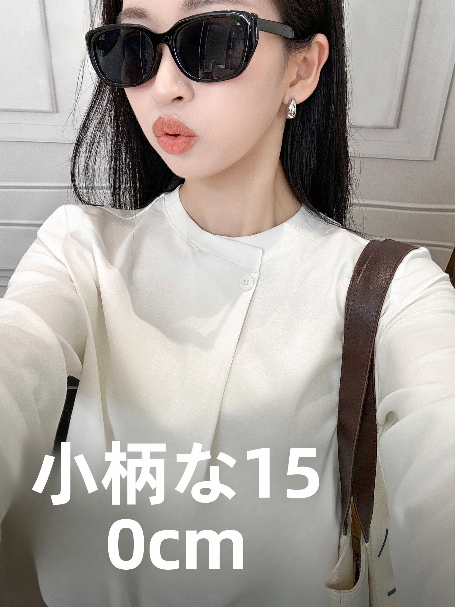 

Элегантная белая футболка с длинным рукавом, женская повседневная хлопковая футболка с круглым вырезом, модный дизайн, весенняя коллекция 0287