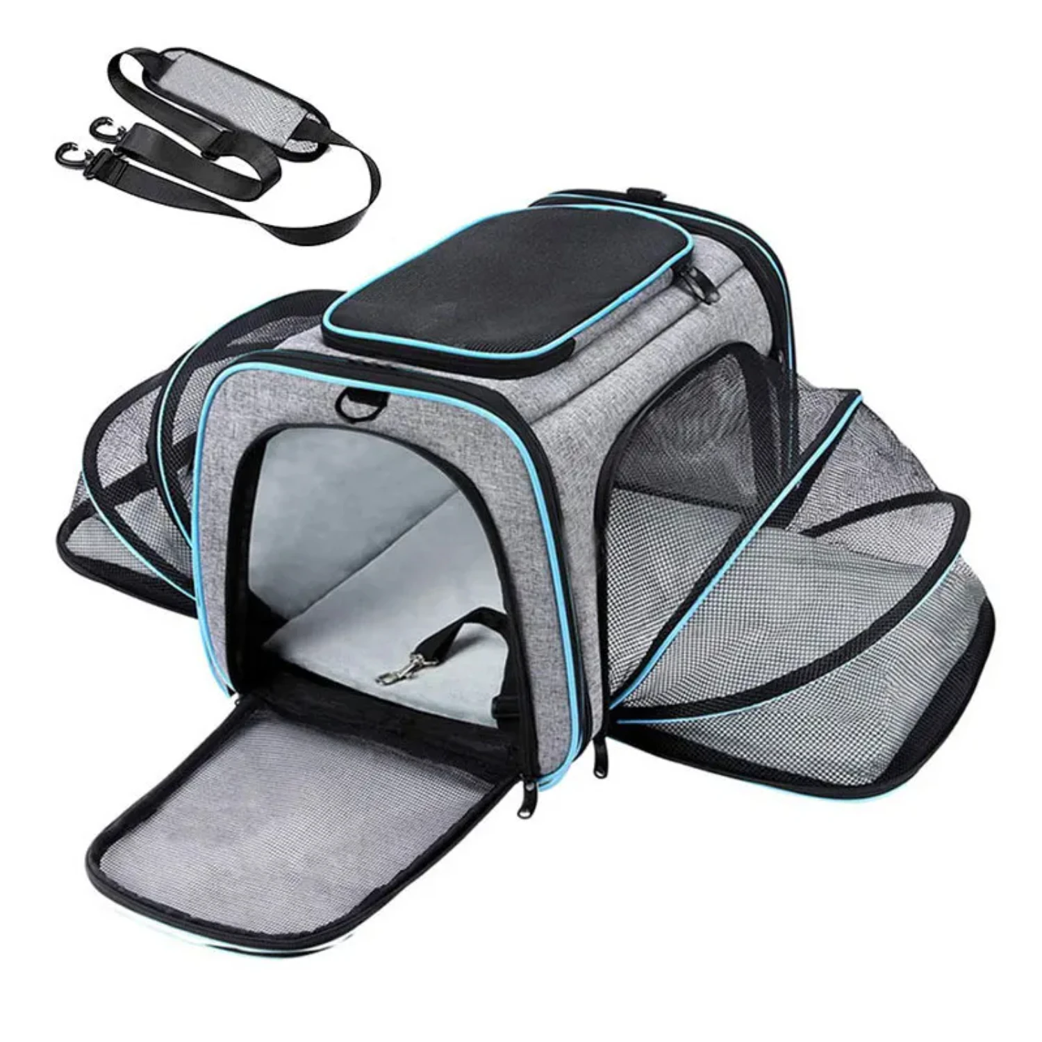 

New Convenient, Portable, Foldable, and Breathable Pet Carrier Backpack - Lightweight Shoulder Bag Handbag for Easily Transporti