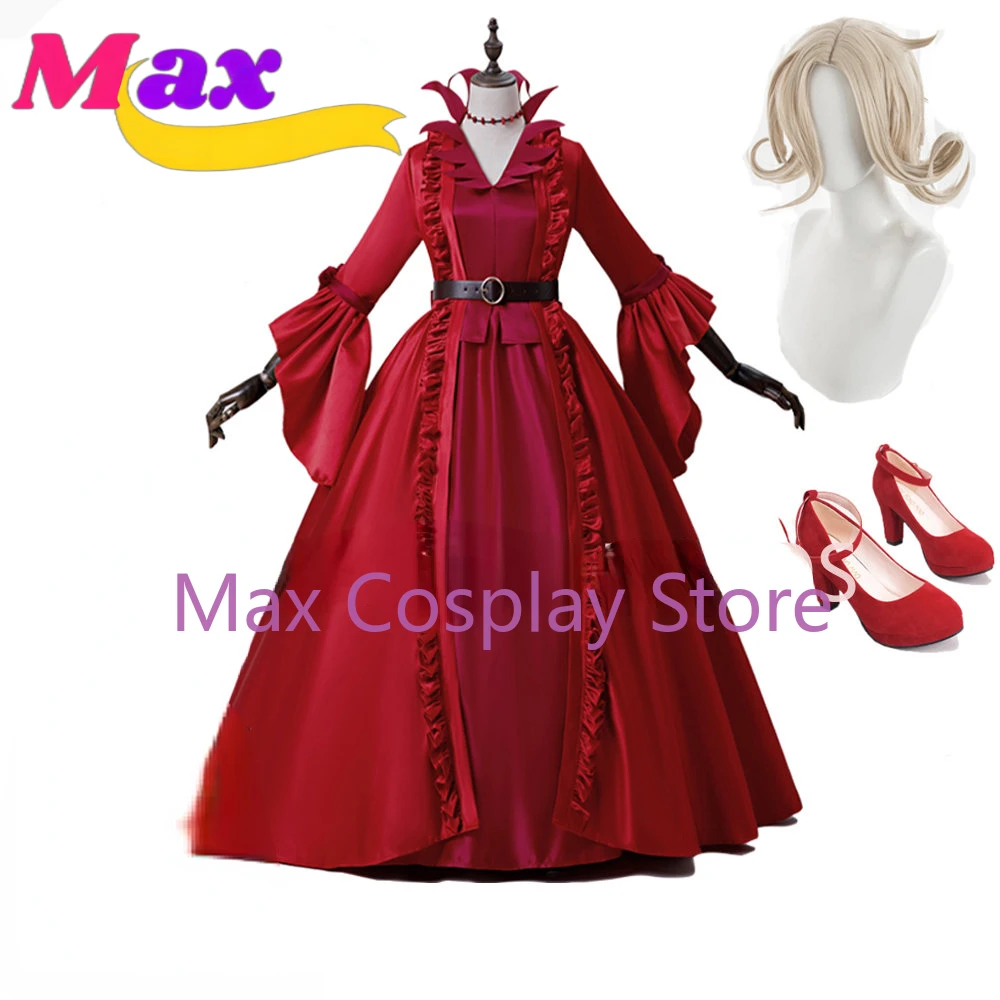 

Max Game Identity V Cosplay costumes Survivor Bloody Queen Mary Cosplay Costume Original Skin Red Long dresses Prom Ball Gown