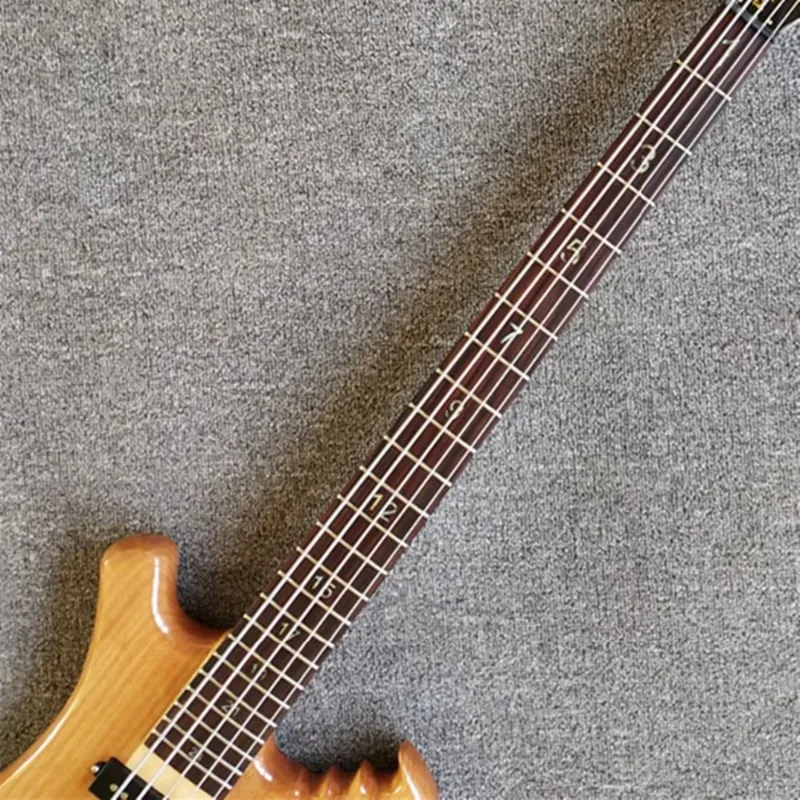 5 Strings Natural Color Top  Bass Guitar