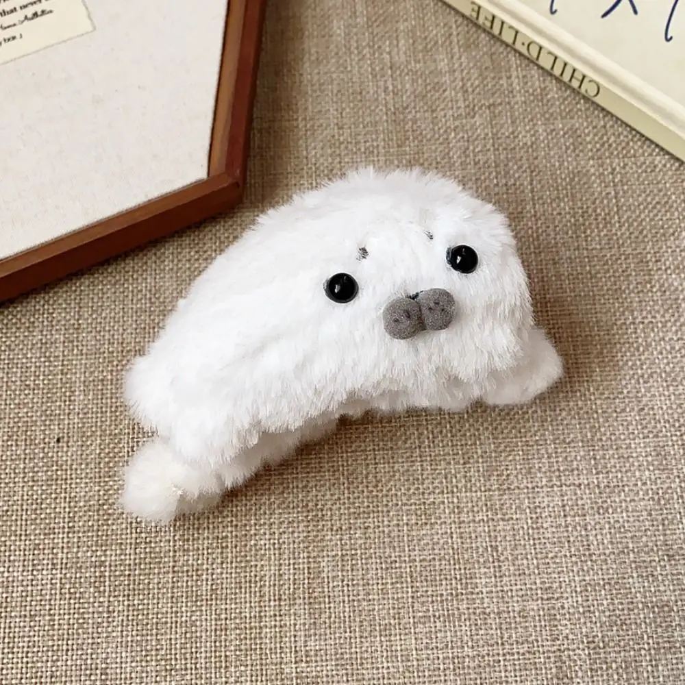 Creative Animals Little Seal Hair Claw Hairpin Cute Hair Clip Korean Style White Large Shark Clip Hair Accessories view 4