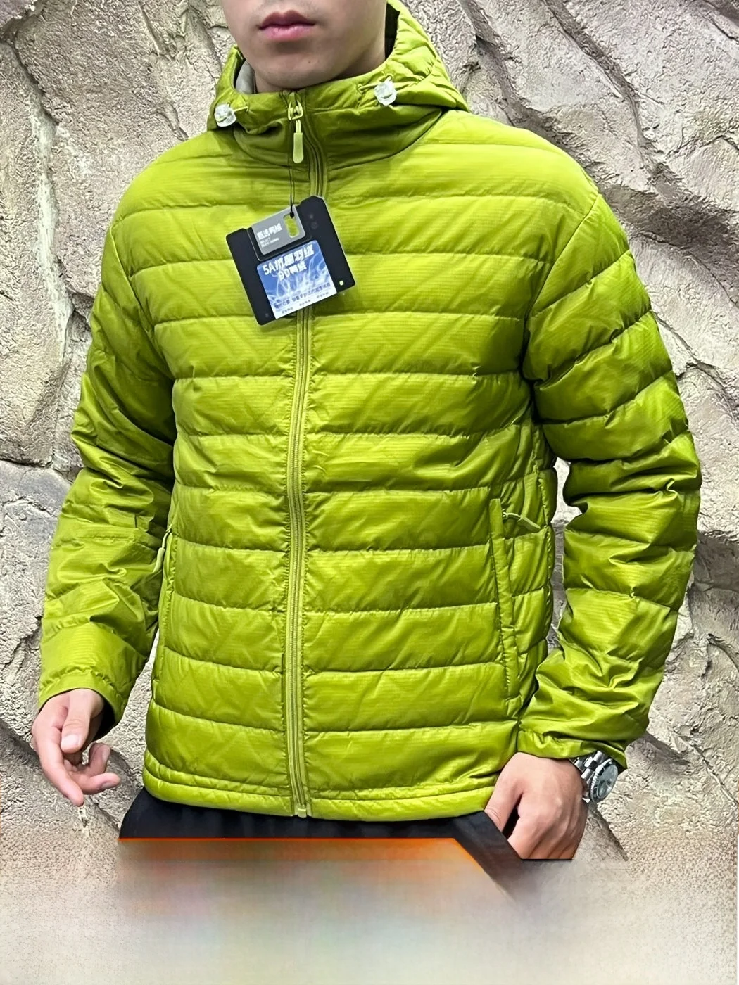 Waterproof Windproof Warmth Outdoor Men's down Jacket Autumn Winter Duck Feather Filling Regular Fit Standard Length Nylon Fa...