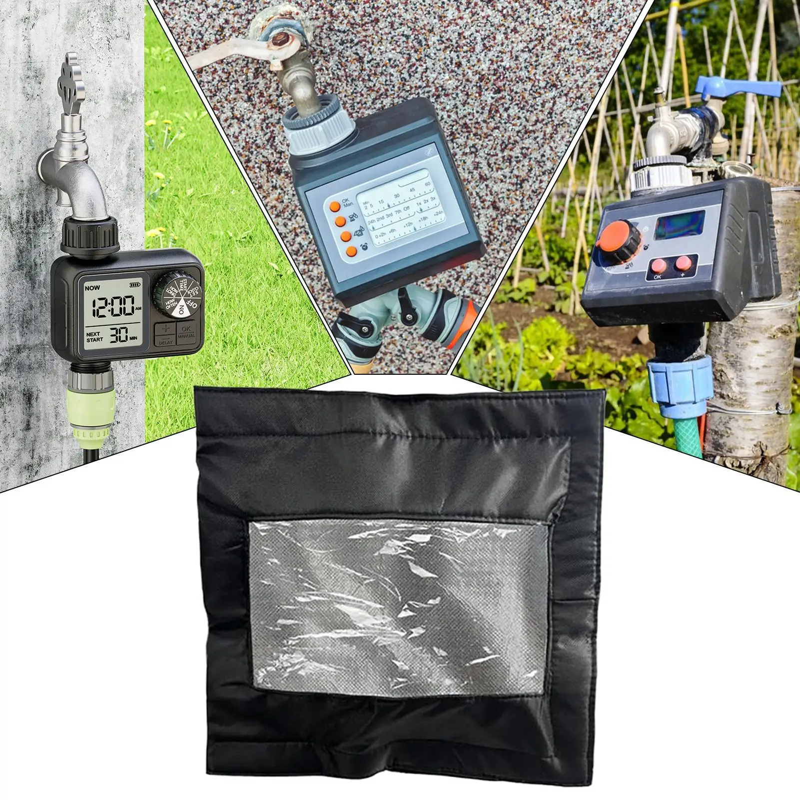 خرطوم سقي الموقت غطاء سقي الموقت الضميمة غطاء الطقس الحرس في الهواء الطلق جهاز الري لوحة التحكم درع للفناء