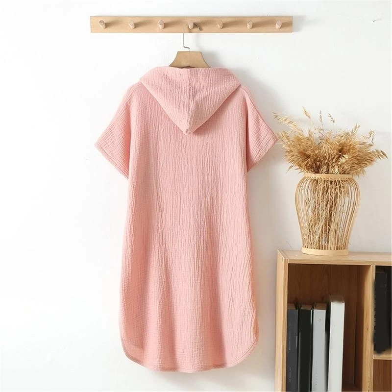 J15U القطن مقنعين عباءة منشفة استحمام للطفل تنفس كيب عباءة لينة وماصة الحمام للسباحة #4