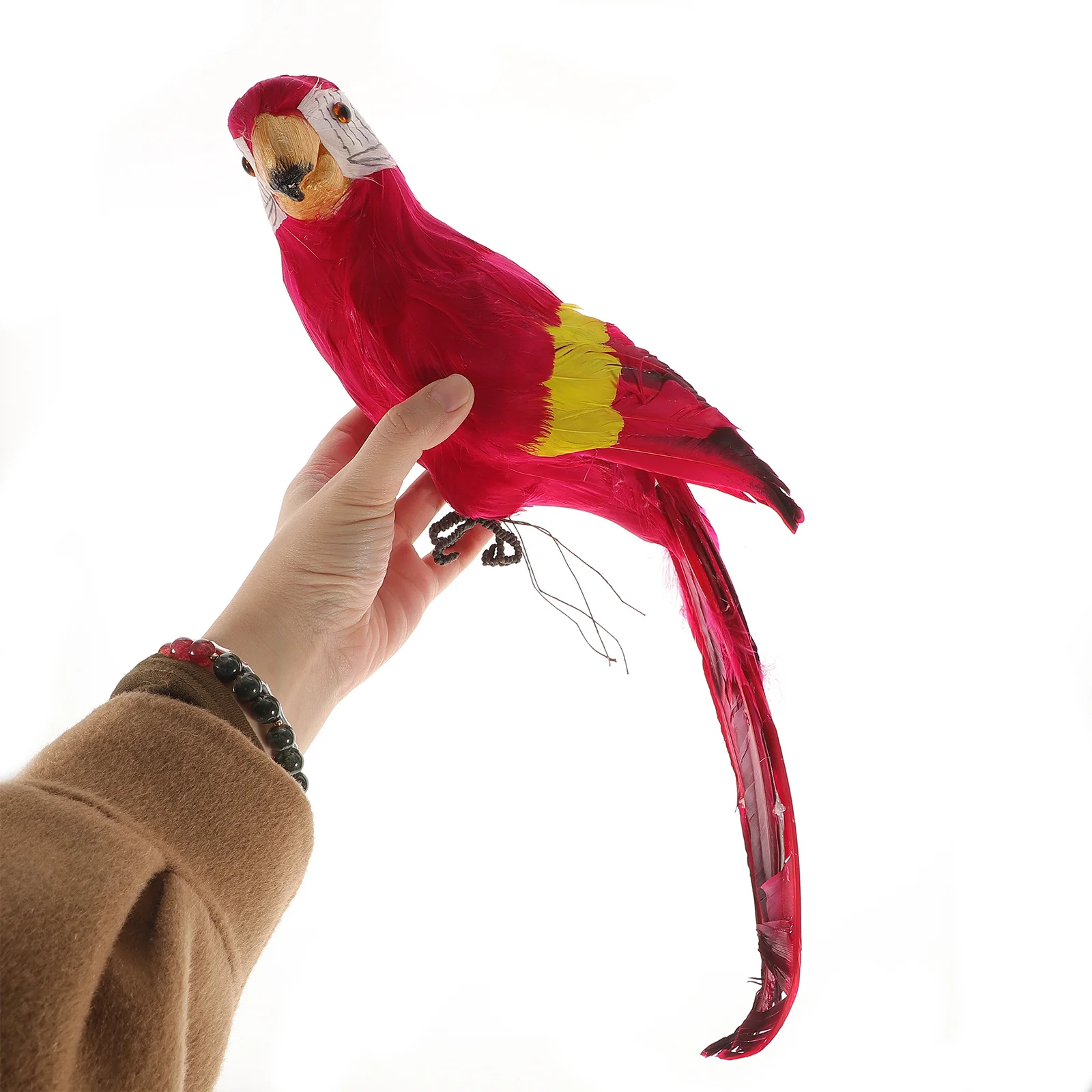 

Орнамент попугай, прочная садовая статуя из смолы для двора, парка, домашний декор, скульптура птицы, украшения попугая