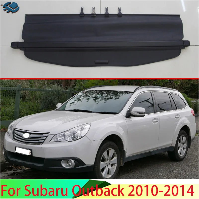 

For Subaru Outback 2010-2014 Aluminum+Canvas Rear Cargo Cover privacy Trunk Screen Security Shield shade Accessories