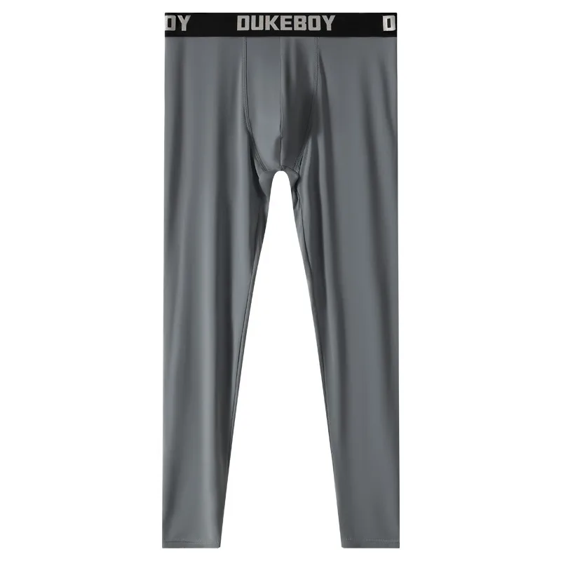 Ice Silk Smooth Thermal Underwear Men Long Johns Autumn And Winter Keeping Warm Thermal Underwear Bottoms Male Thermo Long Pants