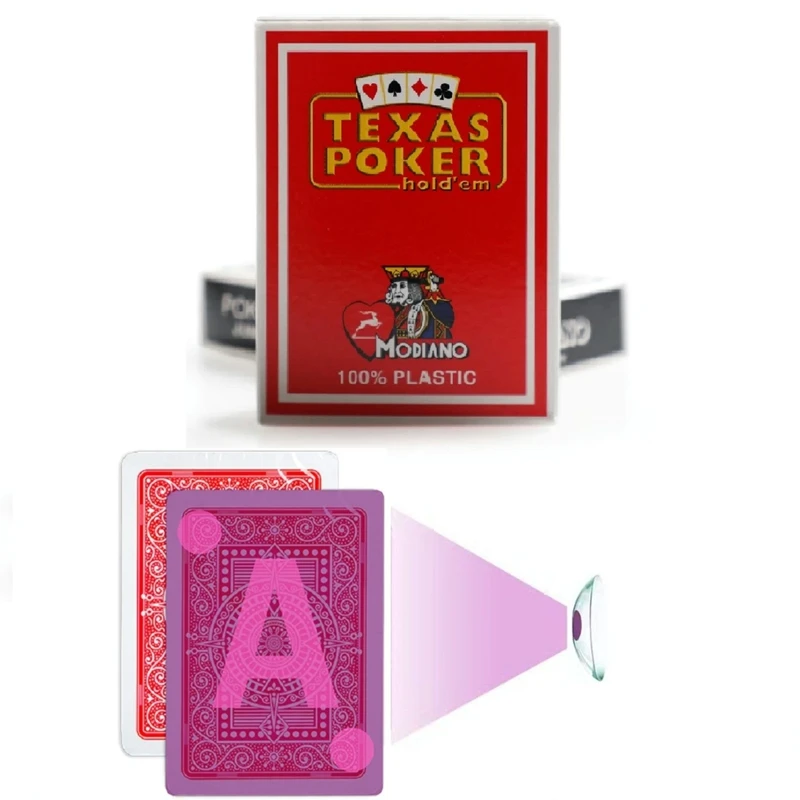 

Infrared Marked Modiano Texas Poker Marked Cards For Infrared Sunglasses & Contact Lenses（Only Cards)