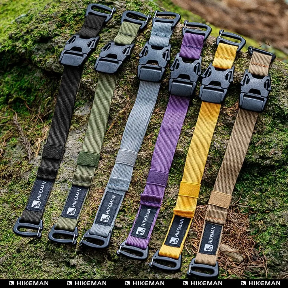 18.5~49.5cm Outdoor Equipment Straps Diameter 2.5cm 6 Colors Wear-resistant Straps Rope Backpacking Straps