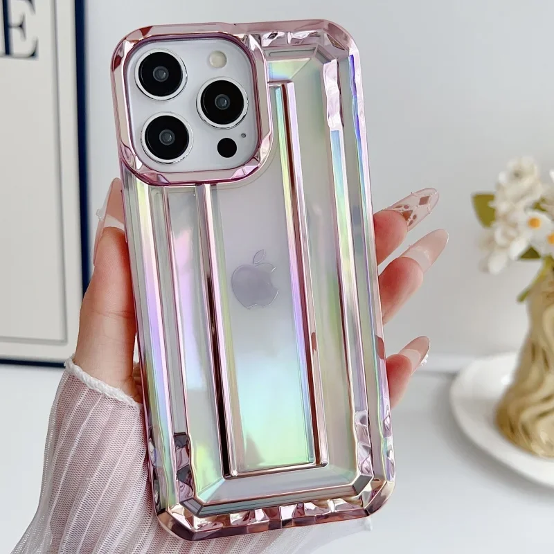 New electroplated colorful phone case for iPhone 16 15 14 13 12 11 Pro Max anti fall protective cover bumper