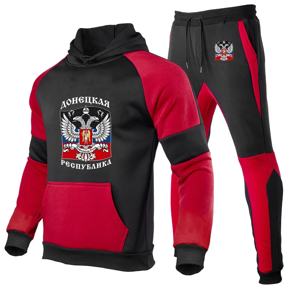 Spring Autumn Russia Badge Gold Eagle Logo 2026 New Hoodies and Sweatshirts Sports Sets Men's Hoodies Sets Sports Pants Sets