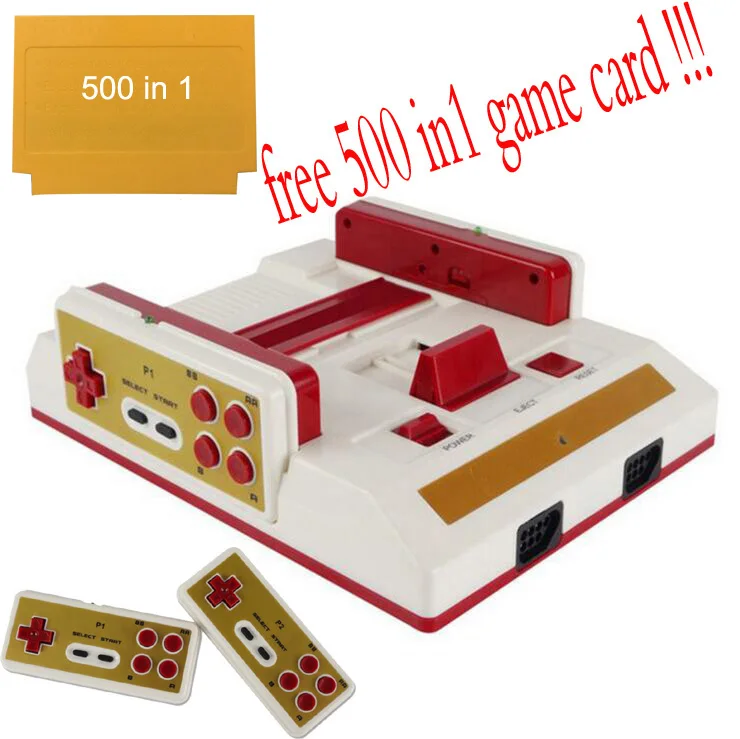 Game Console Classic Nostalgic 8 Bit Video Games Console Player + 2  2.4G Joystick + 500 IN 1 Game Card Game Player To TV