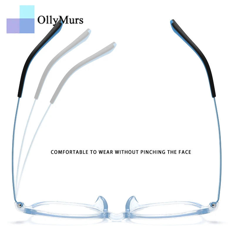 نظارات OLLYMURS خفيفة للغاية ومرنة TR90 من التيتانيوم النقي للأطفال إطار نظارات طبية مستدير كلاسيكي للأولاد والبنات