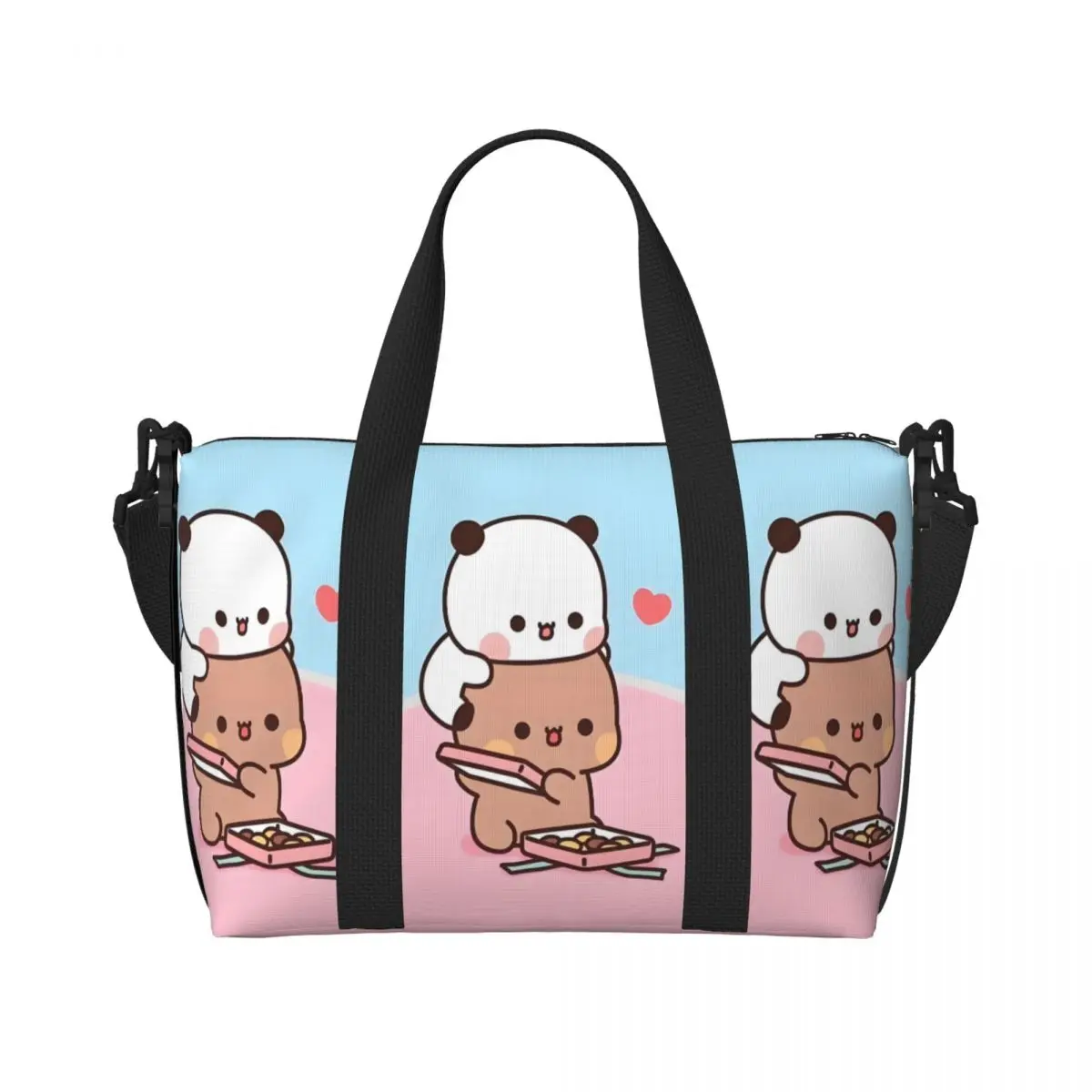 

Женская большая сумка Bubu Dudu на заказ, большая вместительная сумка Kawaii для спортзала, пляжная дорожная сумка на плечо