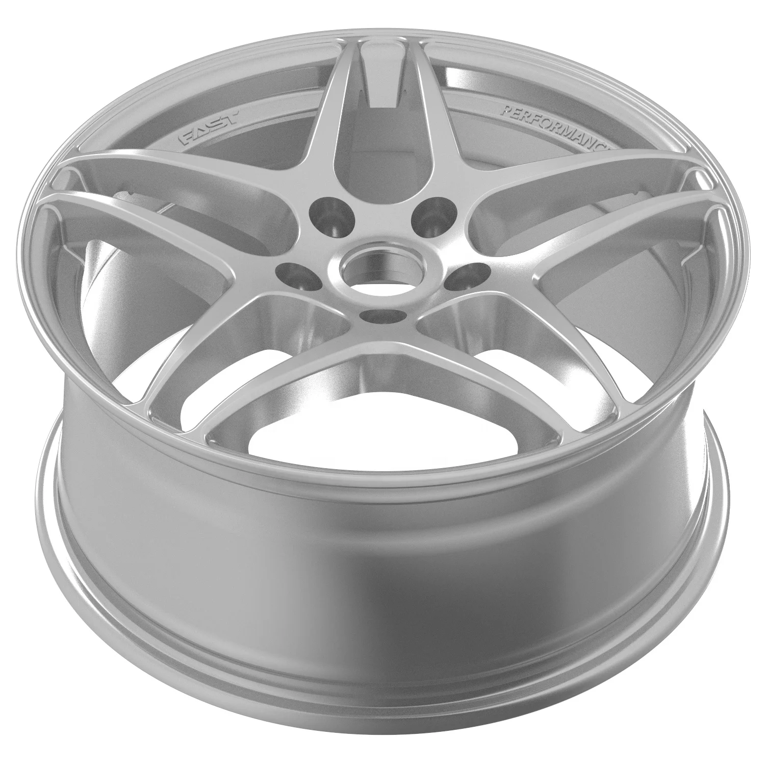 18x8.0J 5 Hole Flow Forming Aluminum Alloy Car Rims, PCD 100‑120mm ET40‑45mm Universal Passenger Car Wheels