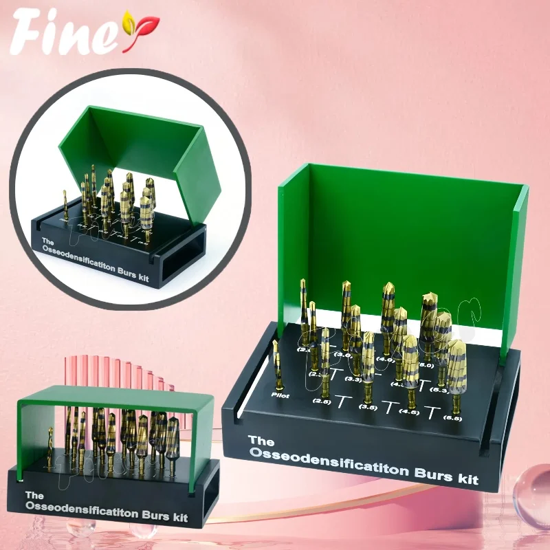 

Finer 13 шт., стоматологические сверла для осседезирования, сверла для зубных имплантатов, сверла для имплантатов, комплект для подъема верхней части пазухи, стоматологические инструменты