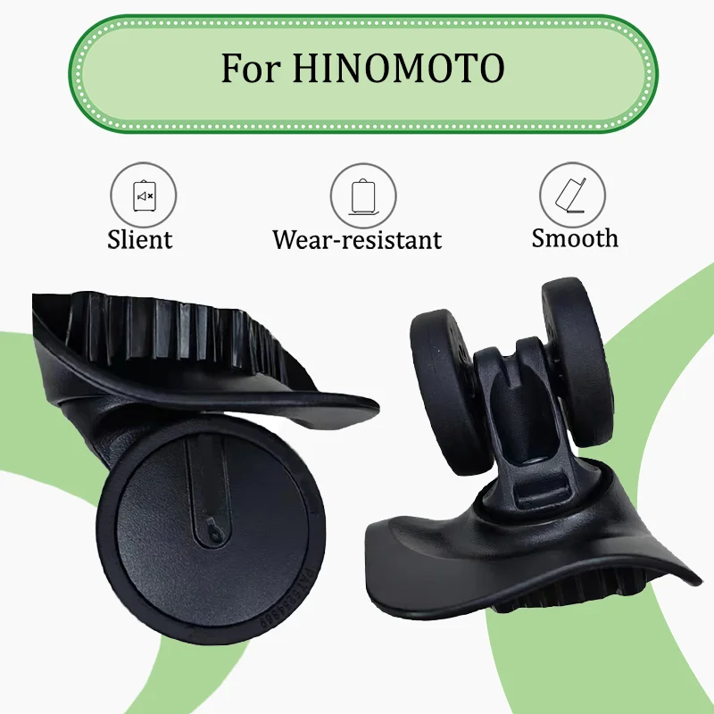 

For HINOMOTO HW60-1HC Luggage Repair Parts Universal Luggage Wheel Set Silent Rotating Roller Replacement