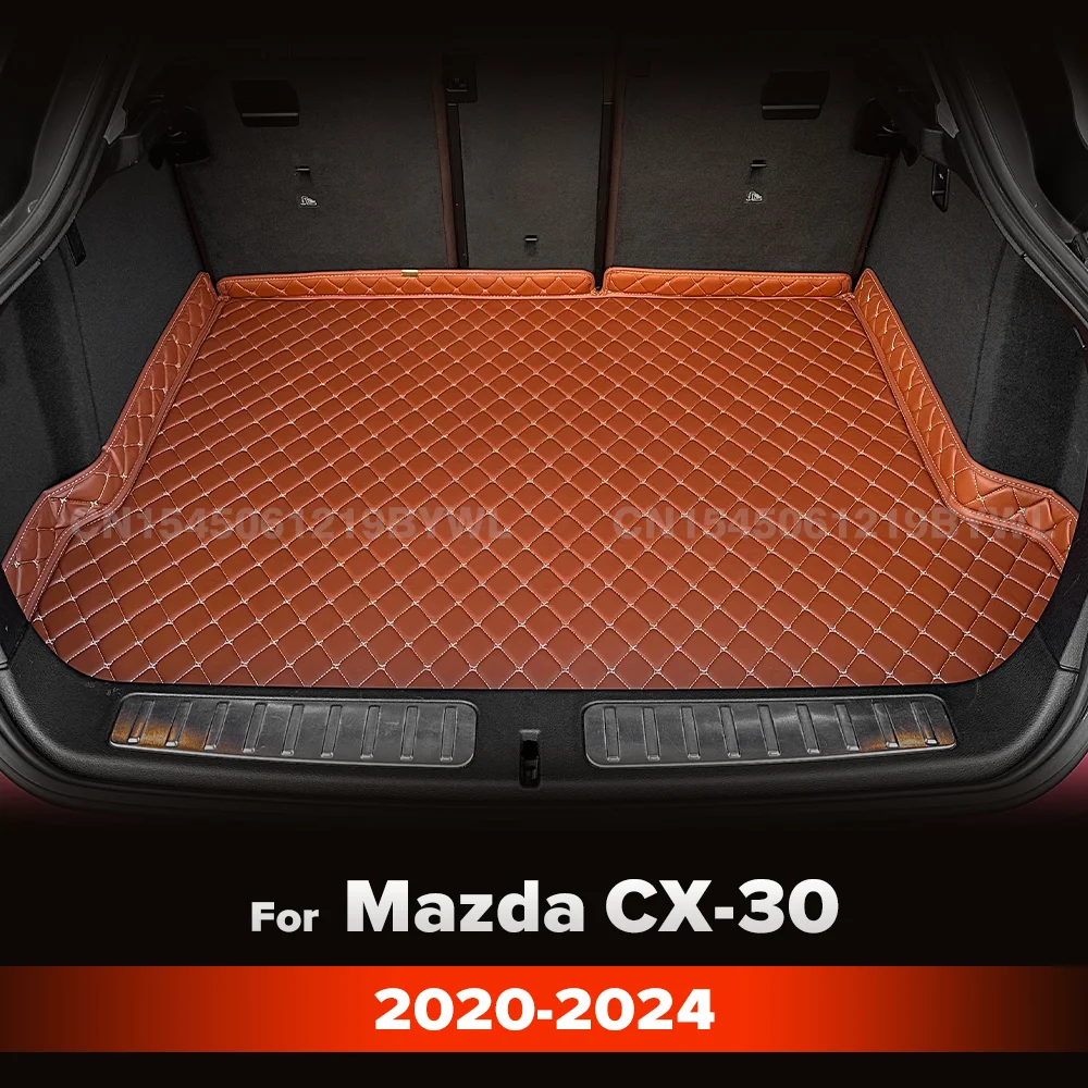 Mazda CX-30 2020 2021 2022 2023 2024 자동차 트렁크 매트 고품질 가죽 맞춤형 자동차 액세서리 자동 인테리어 장식