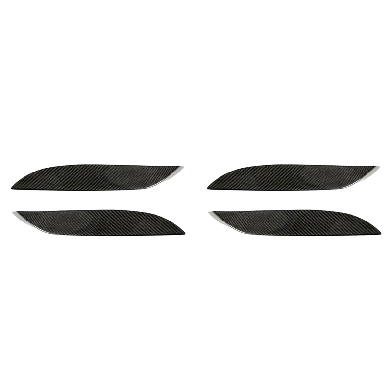 

4X Real Carbon Fiber Front Bumper Side Splitter Canards Lip Spoiler For BMW F80 M3 F82 F83 M4 2015-2018