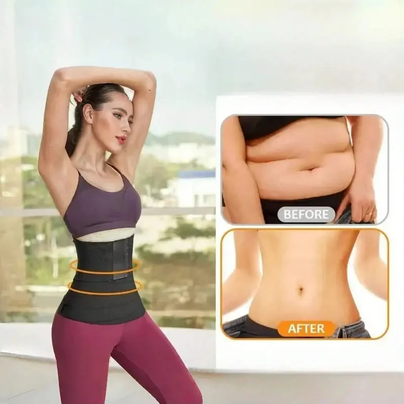 Women Waist Bandage Wrap Trimmer 118inch Belt Trainer Shaperwear Tummy Control Slimming Fat Burning For Postpartum Sheath Belt