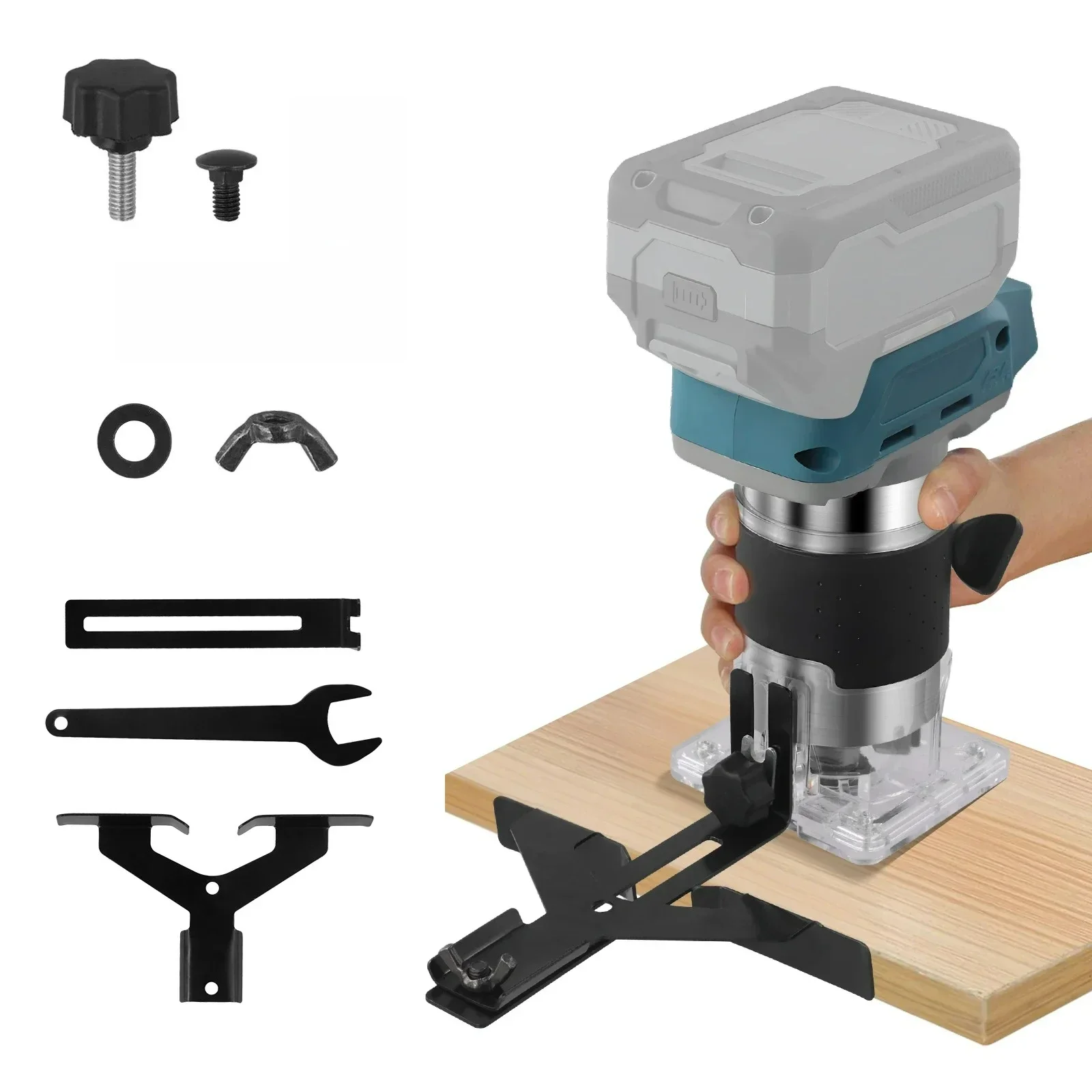 NEW Brushless Electric Hand Trimmer Cordless Wood Router Woodworking Engraving Slotting Tool be suitable for Makita 18V Battery