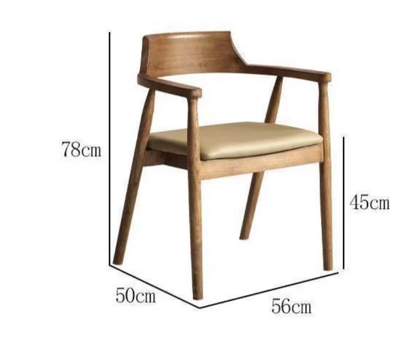 Hotel furniture Horn Chair stackable kitchen Solid wooden restaurant dining chair