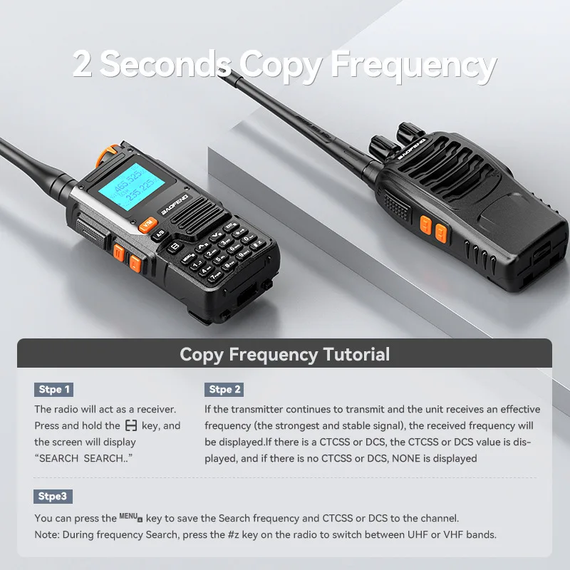 BAOFENG-Walkie Talkie de Longo Alcance, UV-K61, Multi-Band, Sem fio, Frequência de cópia, Suporte, Tipo-C, AM, FM, Portátil, Rádios bidirecional, 999CH, Novo