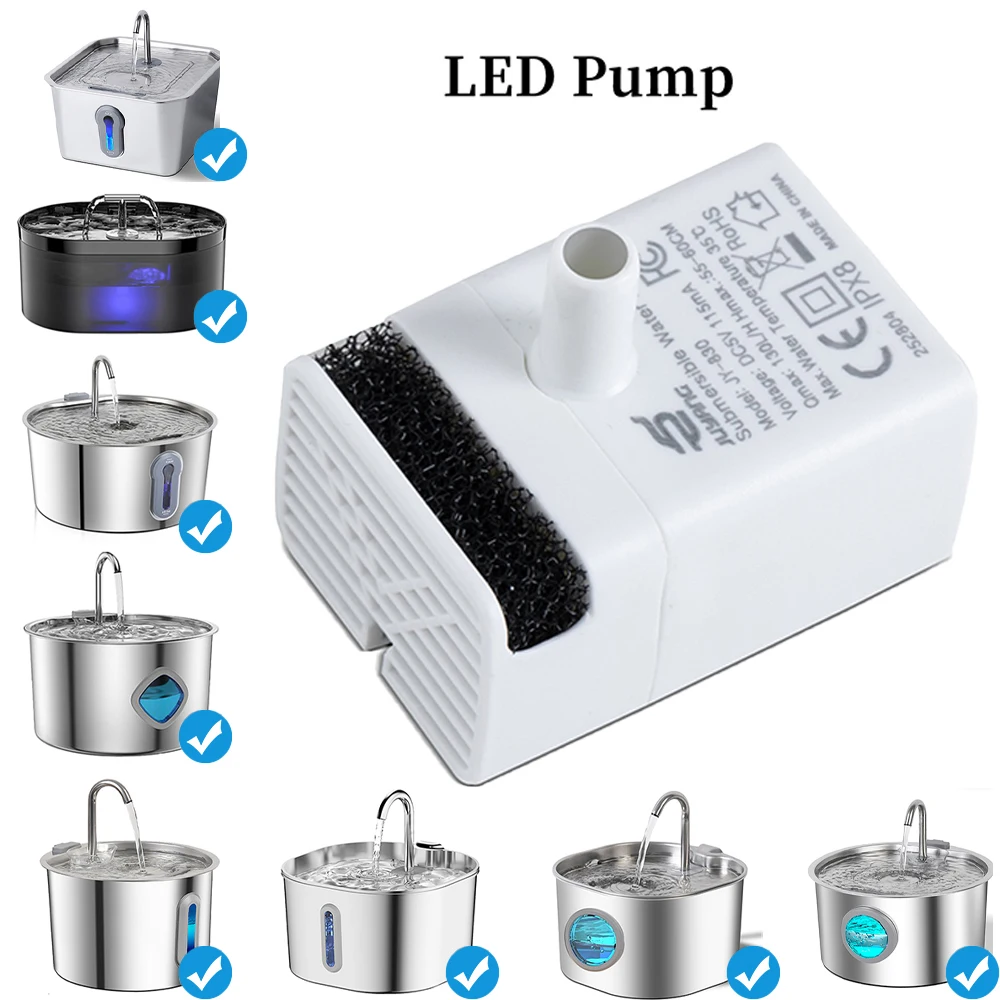 Katzen-Wasserbrunnen, Haustier-Wasserpumpe, Ersatz für Katzen-Trinkspender, Haustierzubehör, extrem leise USB (keine Stecker-Wasserpumpe)