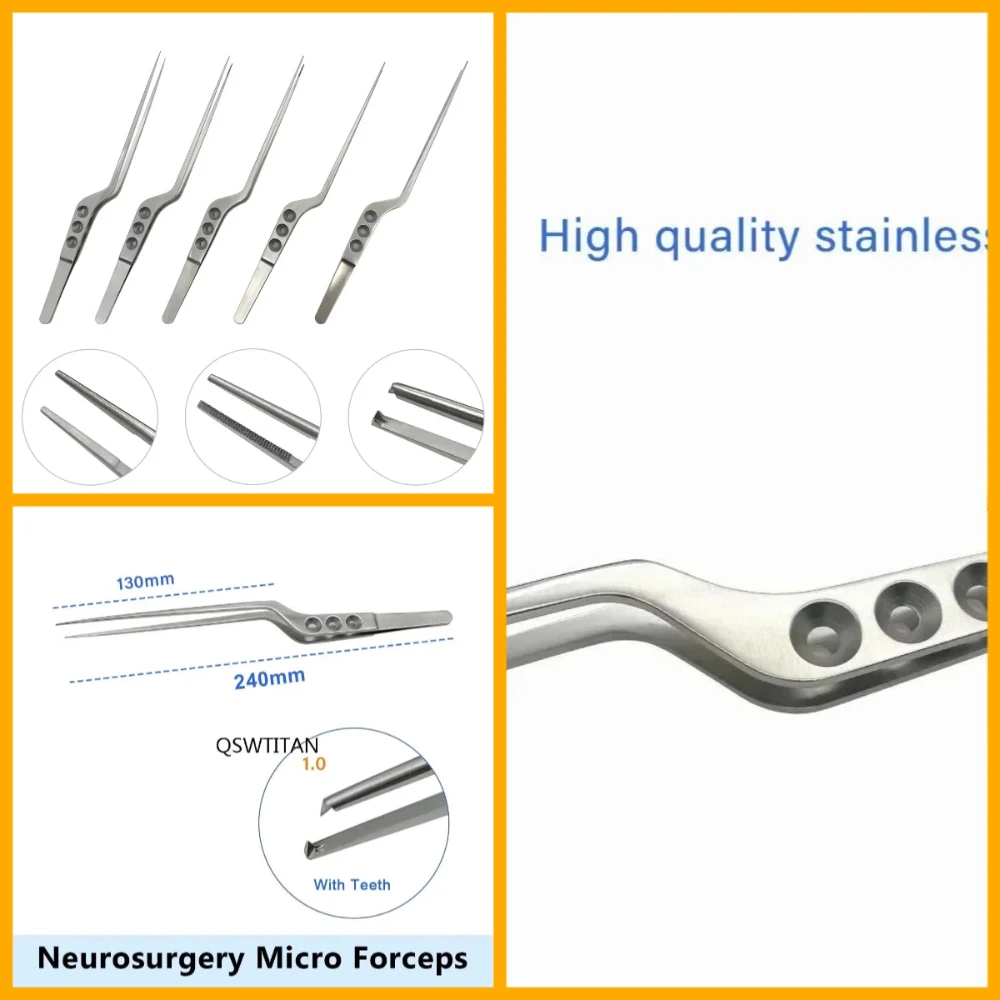 เครื่องมือผ่าตัดระบบประสาท คีมจับเนื้อเยื่ออ่อน สำหรับตัดโพลิปและเนื้องอก รุ่น Z คีมจับขนาดเล็กสำหรับการผ่าตัดจุลศัลยกรรม