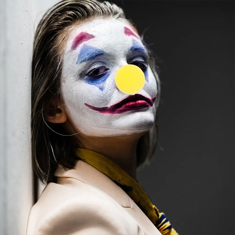 

50 Pcs Clown Nose Adult Yellow Sponge Inflatable Funny Accessories Carnival Party Supplies Novelty Toys Circus Decorations