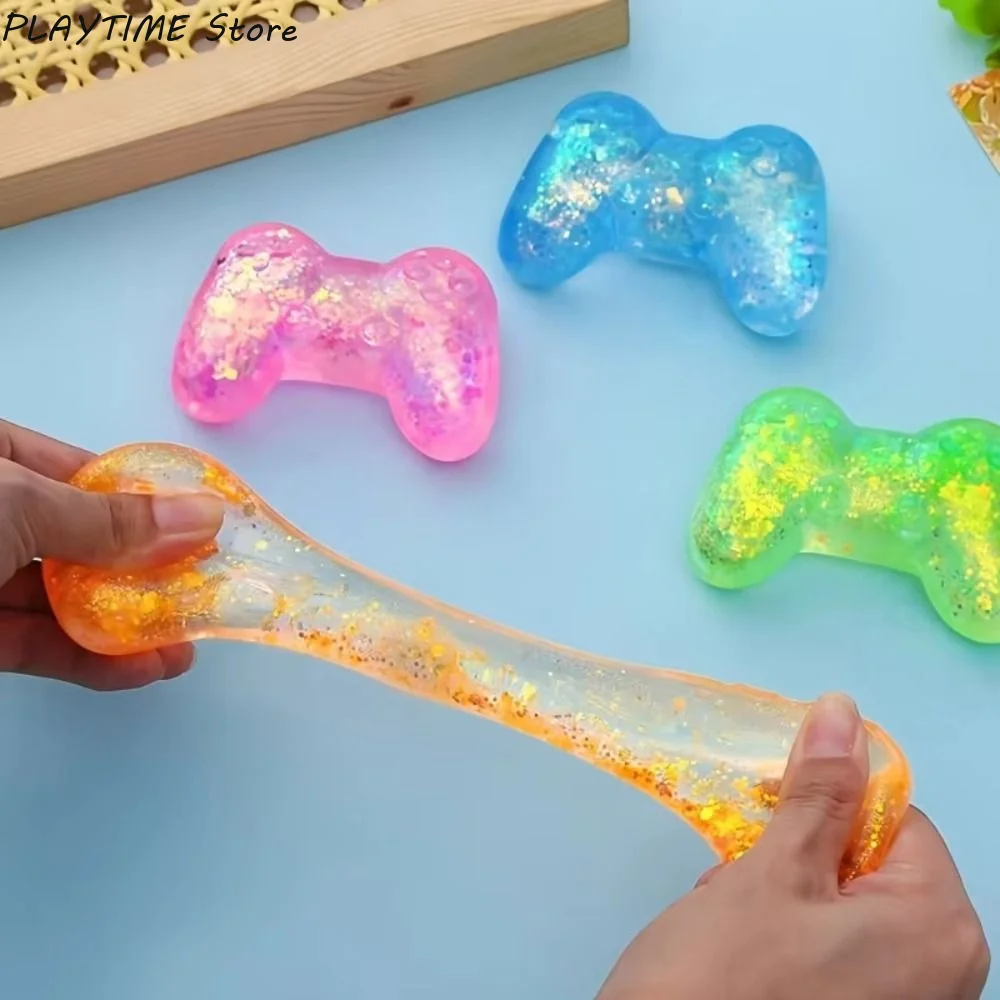 Novelty Sequins Game Machine Squishy Slow Rebound Super Soft Maltose Fidget Ball Elastic Pinch Sensory Fidget Toy Xmas Gift
