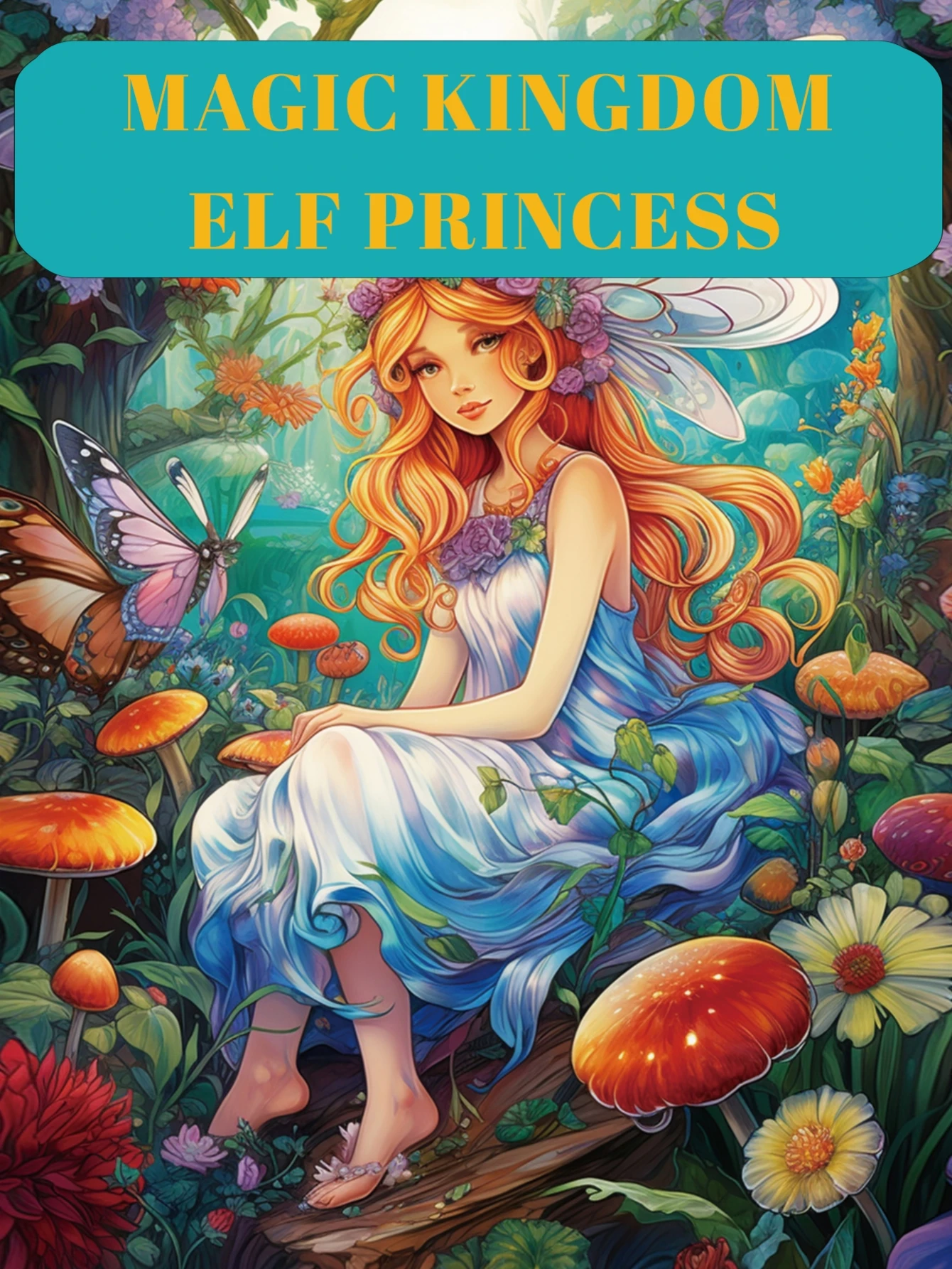 

1Pc Magic Kingdom Elf Princess Art Coloring Book Original Upgraded Paper Thickened 22 Pages Coloring Books Gift For Holiday Birt