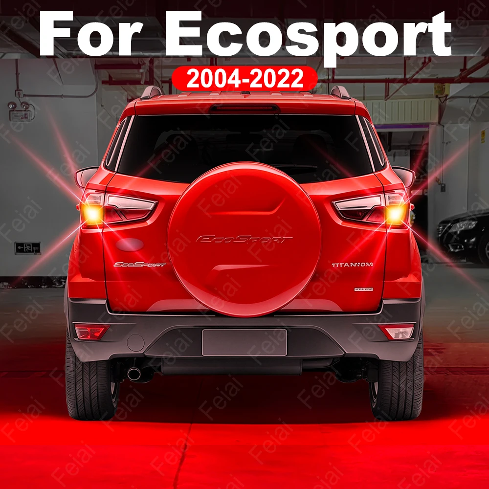For Ford Ecosport LED Strobe Brake Light Bulb Ecosport Accessories LED Car Stop Light Red 2004-2022 2012 2013 2014 2015 2016
