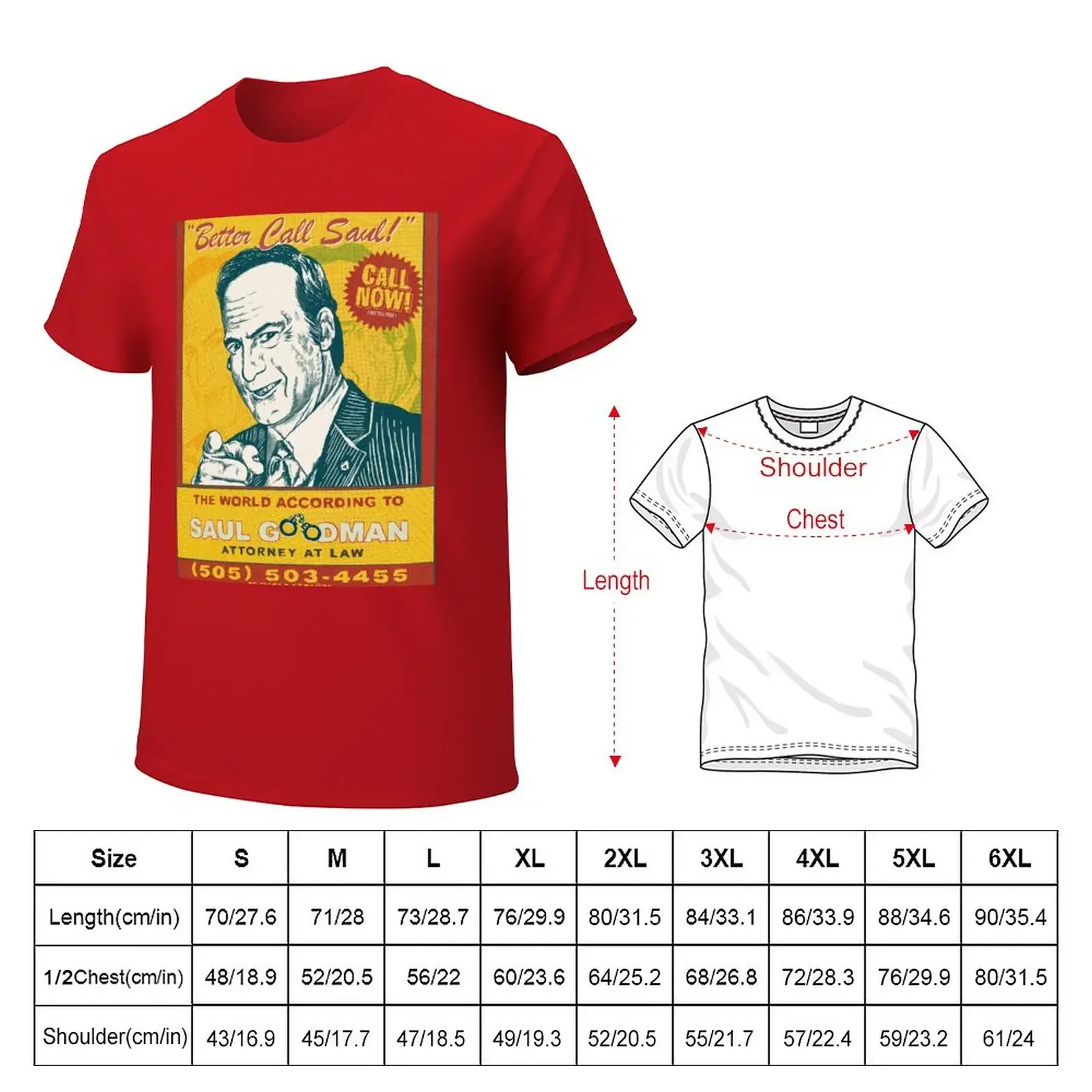 The World according to Saul Goodman T-Shirt blanks summer top designer t shirt men