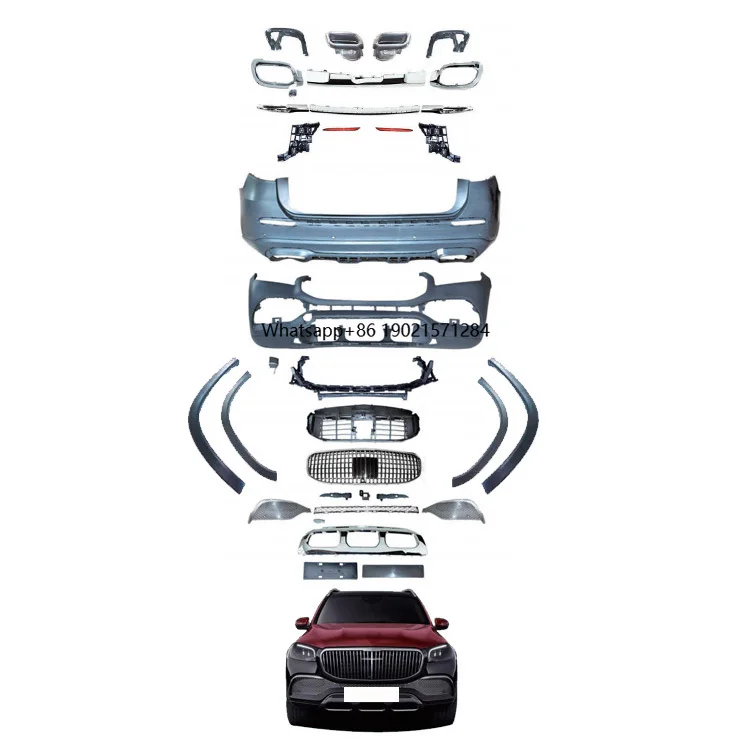 

Полный обвес в стиле M 2024, автозапчасти для W167 GX167 GLS Class, новое обновление, передний бампер в стиле M, задний бампер, гриль, полный комплект кузова