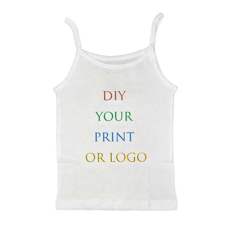 2025 New Summer Your Exclusive DIY Print Pattern Customize Women Crop Top Sexy Seamless Sleeveless Tank Tops Backless Camisole