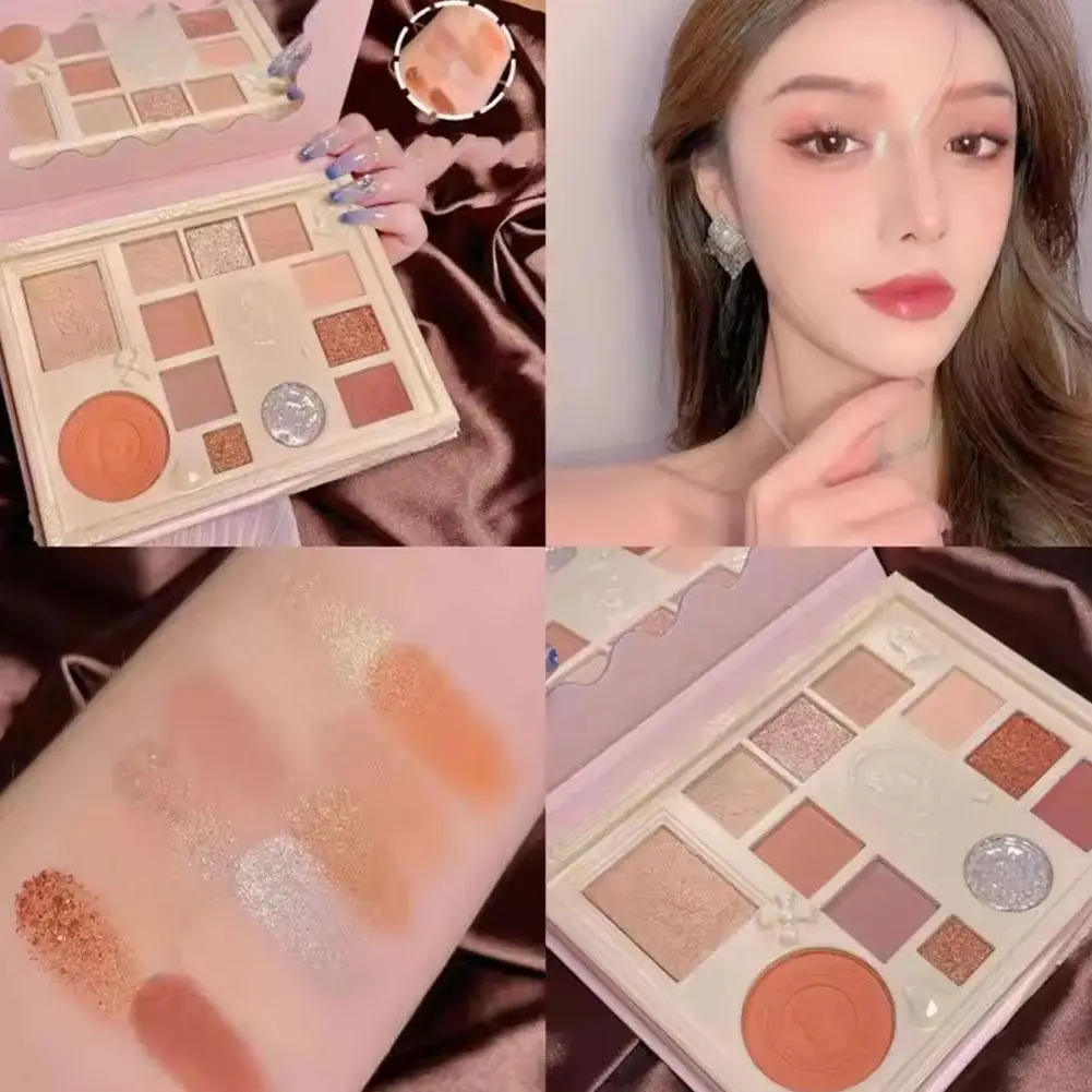 Palette de fards à barrage scintillants pour femmes, maquillage longue durée, beauté des yeux, éclaircir, cosmétiques pour les yeux, 12 documents, 256 Earth S, S4k3