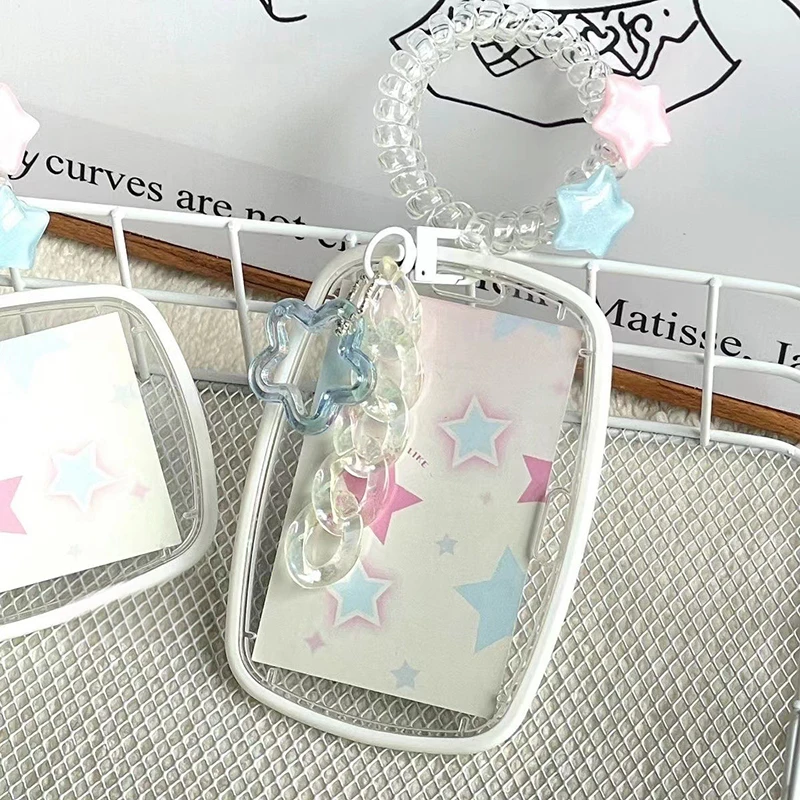 Transparent Photocard Holder Ins Photo Sleeves Card Holder Idol Kpop Photo Protector Bus Card Student Stationery Supplies