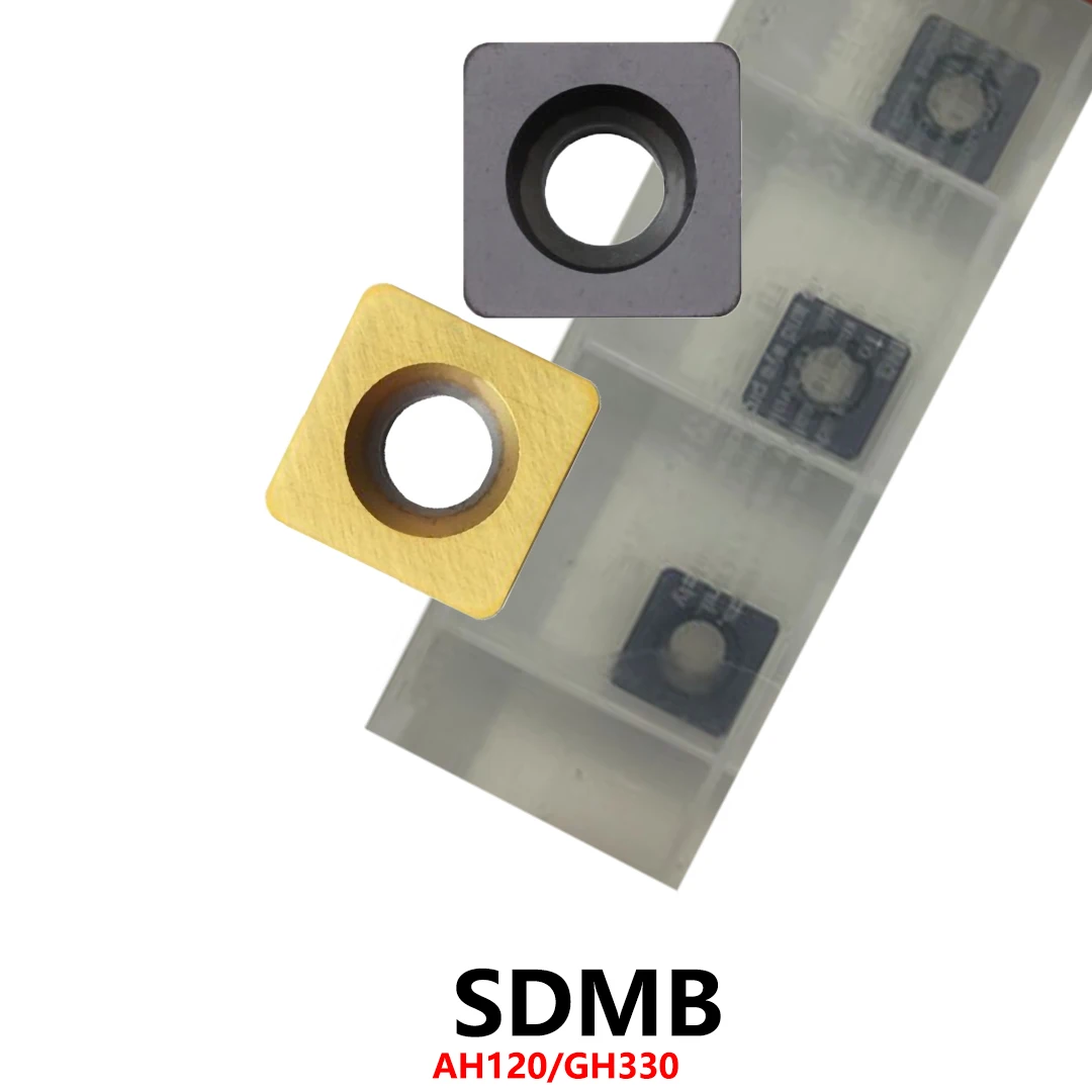 

Оригинальные твердосплавные вставки с ЧПУ SDMB26152 AH120 GH330, режущие инструменты для токарных станков по металлу SDMB 26152, 10 шт./кор., SDMT SDMT1204PDSR-MJ AH120