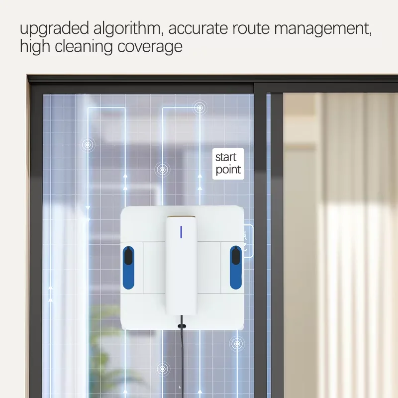 Fully Automatic Window Cleaning Robot Electric Remote Control Water Spray Window Cleaning Machine with Path Planning Function