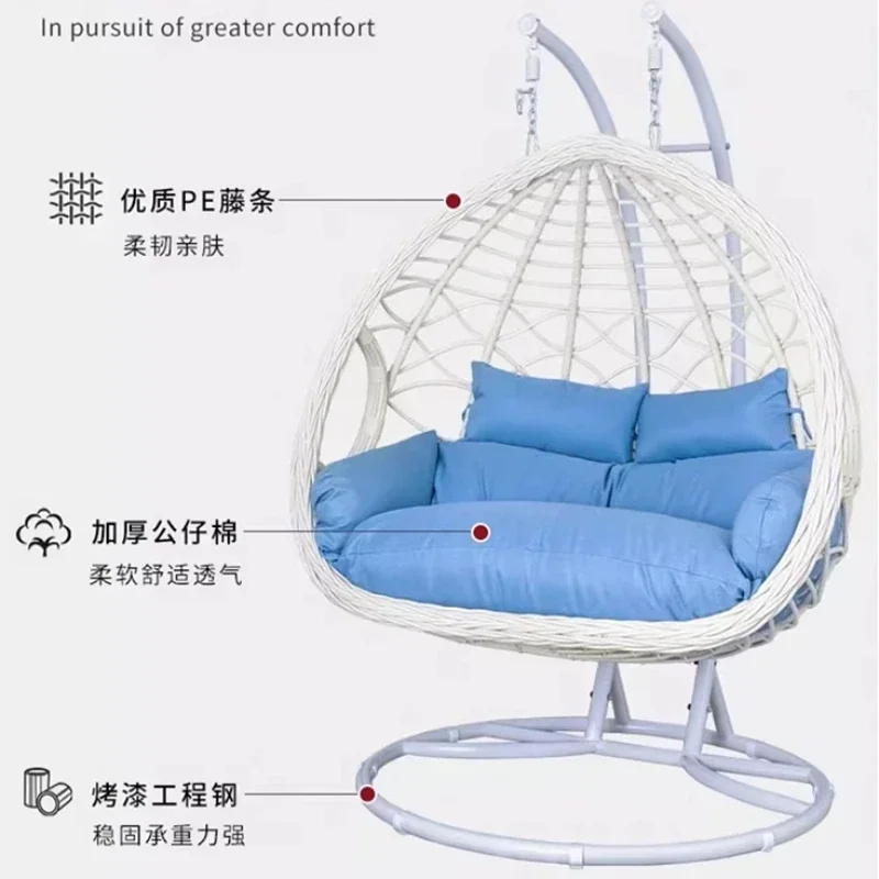 Hanging Chair Balcony Household Swing Double Cradle Chair Indoor Girl Hammock Hammock