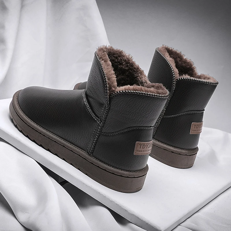 Casual Sneaker Loafers Ankle Boots Sports and Leisure Boots Winter Men Platform Sports Shoes Snow Boots Round Toe Non-slip  New