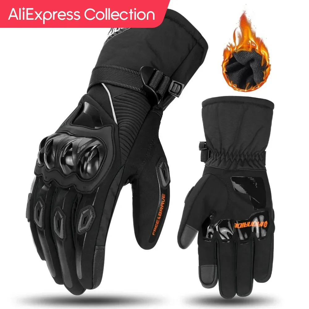 

AliExpress Collection Motorcycle Gloves Windproof Waterproof Guantes Moto Motorbike Riding Gloves Touch Screen Moto Motocross