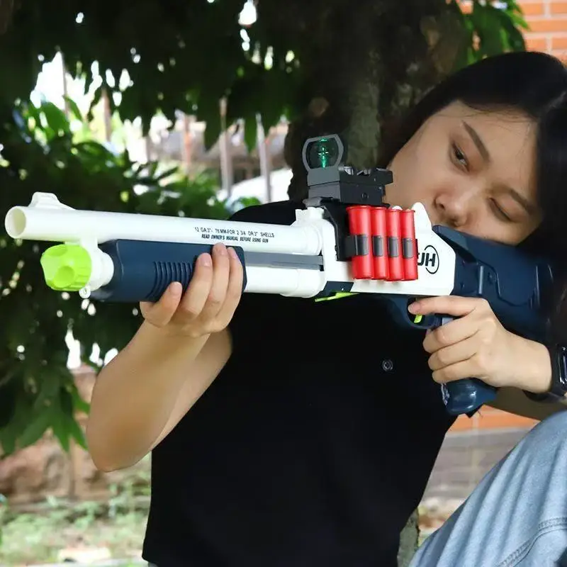Xm1014 Miękka pociskowa muszla pistoletu do rzucania pistoletem 2025 Chłopięcy pistolet Strzelba Strzelba Model pistoletu Zabawka Miękkie zabawki dla dzieci