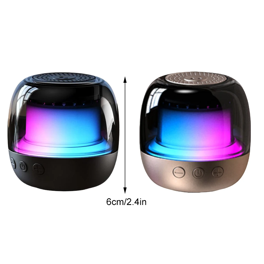 RGB 라이트 스피커 무선 블루투스 휴대용 미니 서브 우퍼 플레이어 다기능 블루투스 스피커 USB 야외 스피커 선물
