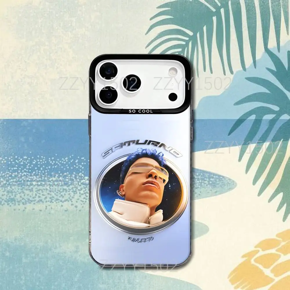 R-Rauw A-Alejandro Rapper Phone Case For iPhone 17,16,15,14,13,12,X,8,Pro,Max,Plus,SE4,Air,Mini HD Black IMD Matte