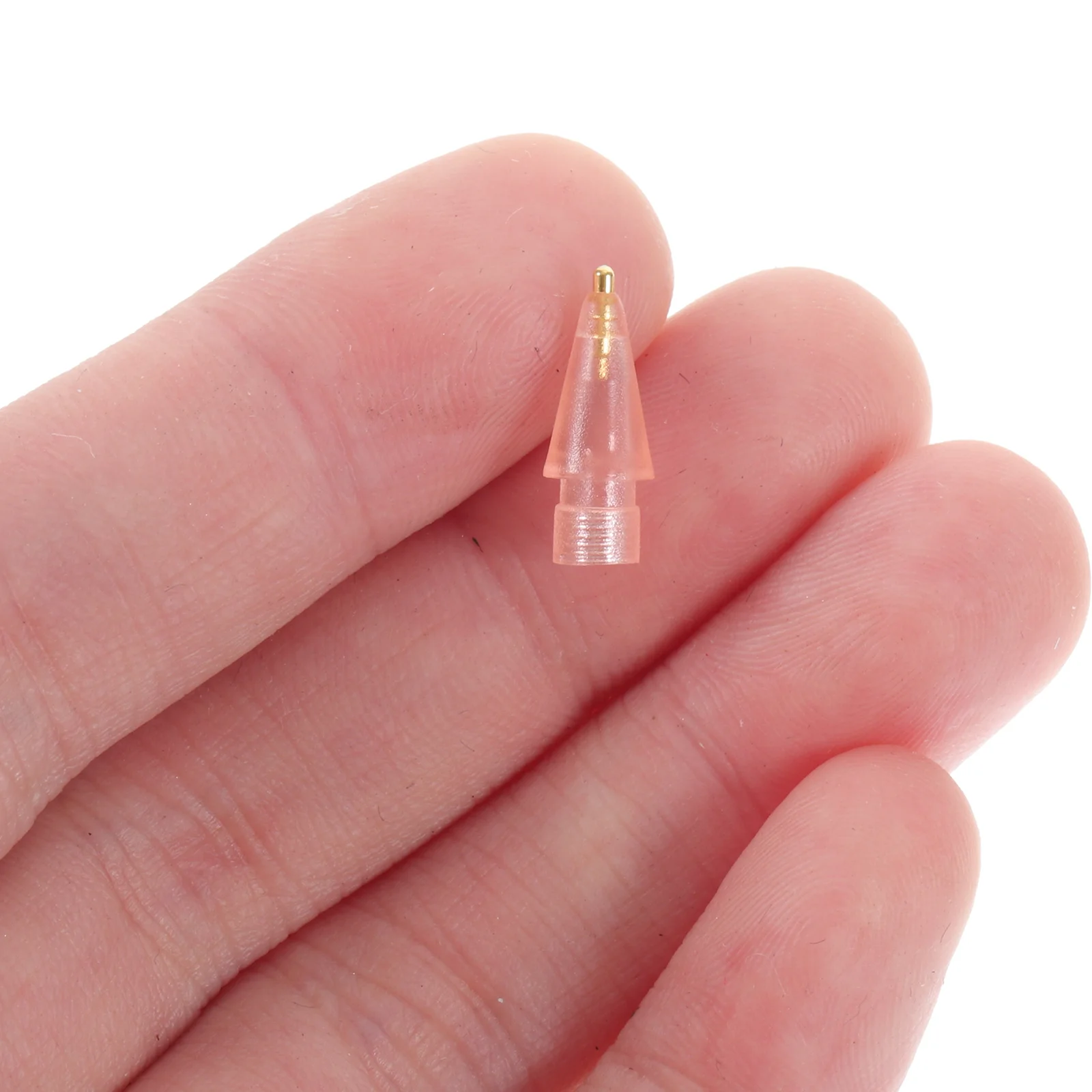 

4pcs Replacement Stylus Tip Transparent Design Smooth Writing For Touchscreen Pen Compatible With Pencil 1/2 Portable Tip