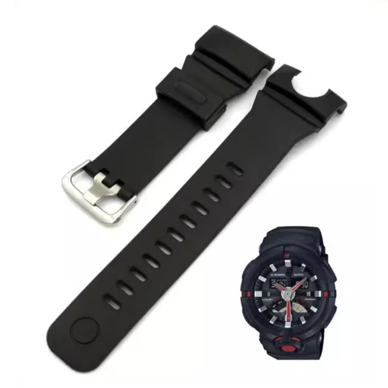 

For Casio G-SHOCK GA-500 GA-500-7A GA-500-1A GA-500-1A4 Smart Rubber Watch Accessories Bracelet Sport Watch Straps