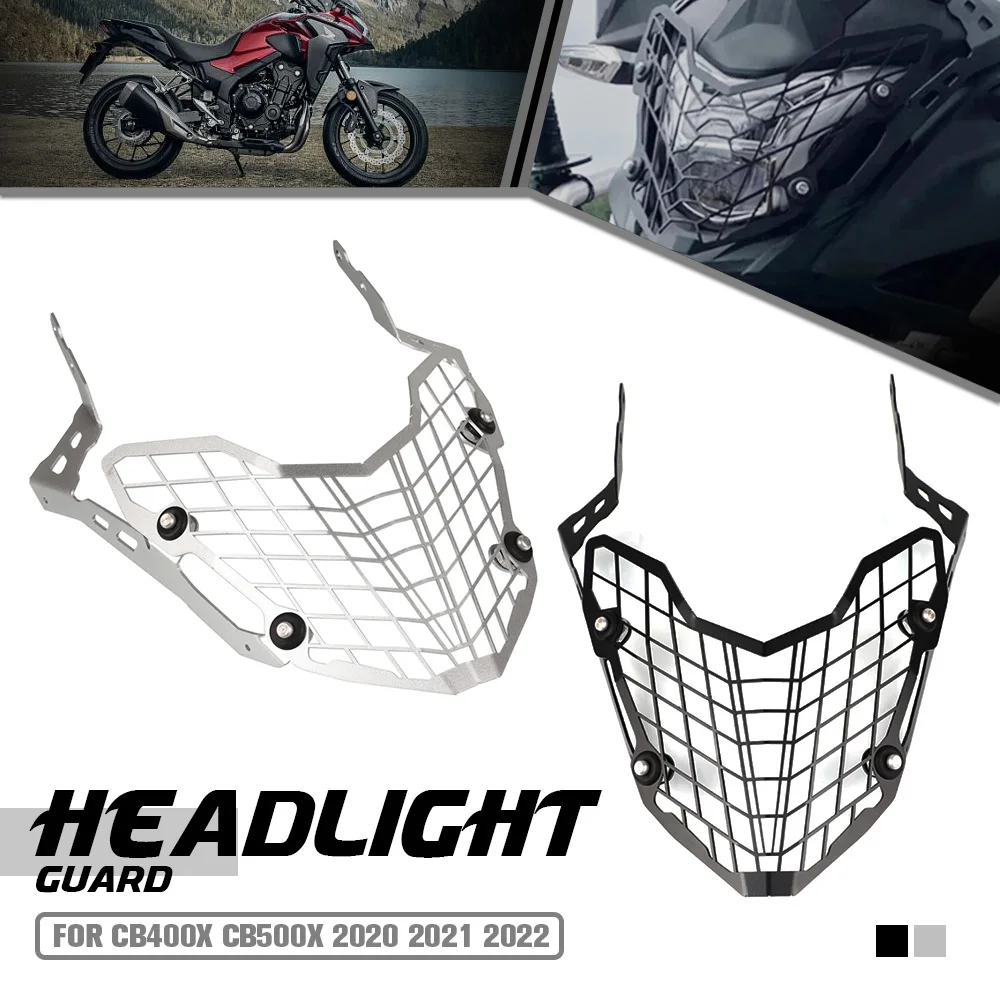 

For Honda CB400X CB500X 2020 2021 2022 Motorcycle Accessories Headlight Guard Shield Mesh Grille Protector Aluminium CB 400X