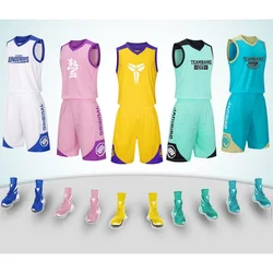 New Children's Basketball Jerseys Set Wholesale Adult Men's and Women's Quick Dry Uniforms Training Competition Sports Jerseys